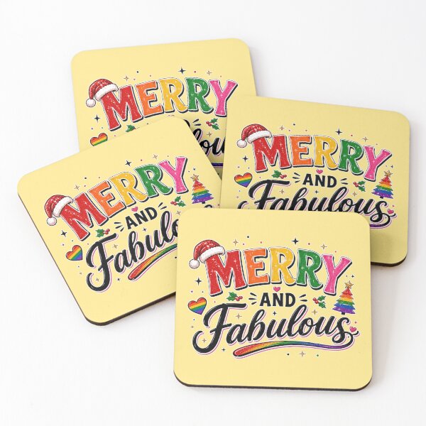 Item preview, Merry and Fabulous LGBTQ Christmas Shirt – Rainbow Pride Holiday Design designed and sold by TheStephanieRome.