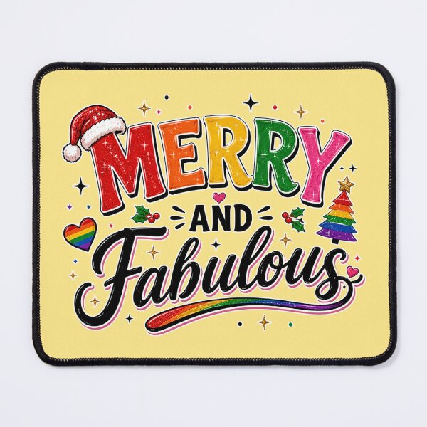 Item preview, Merry and Fabulous LGBTQ Christmas Shirt – Rainbow Pride Holiday Design designed and sold by TheStephanieRome.