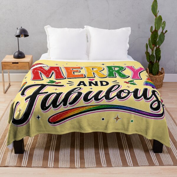 Item preview, Merry and Fabulous LGBTQ Christmas Shirt – Rainbow Pride Holiday Design designed and sold by TheStephanieRome.