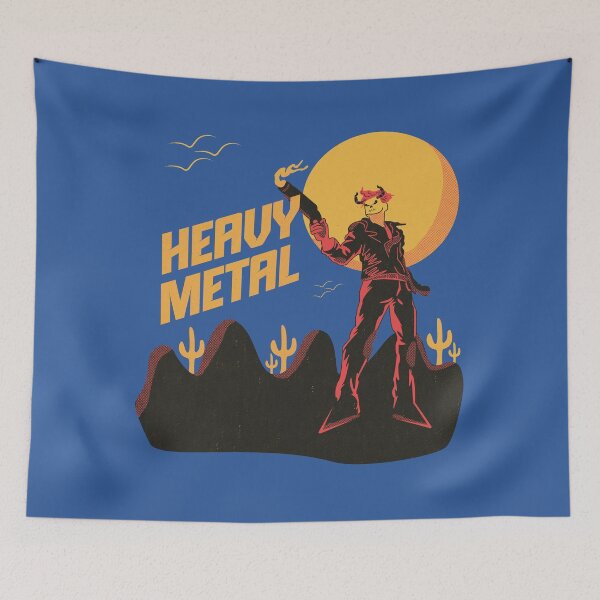 Item preview, Heavy Metal Desert Outlaw Graphic Illustration designed and sold by beboplab.
