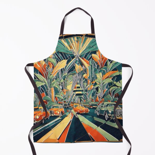 Item preview, Fractal Avenue Vintage Cars and Futuristic Trees designed and sold by GooGoblin.