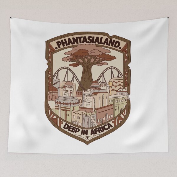 Item preview, Deep in Africa Themed Area Logo Illustration - Phantasialand Deep in Africa (Theme Park Fan Art Design) designed and sold by FoolishDreamers.