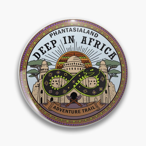 Item preview, Deep in Africa Themed Area Logo Illustration - Phantasialand Deep in Africa (Theme Park Fan Art Design) designed and sold by FoolishDreamers.