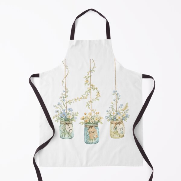 Item preview, Seamless Watercolor Floral Pattern | Hanging Mason Jar Pattern | Wildflower Botanical Print | Cottagecore Fabric Design | Vintage Flower Pattern designed and sold by MimiSabu.
