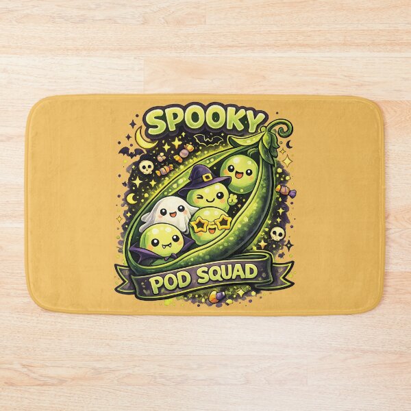 Item preview, Spooky Pod Squad - Cute Kawaii Halloween Peas designed and sold by Human Error Goods.