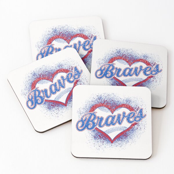Item preview, Vintage Braves Script Heart Splashing Retro Sports Team Spirit designed and sold by RockTheFeal.