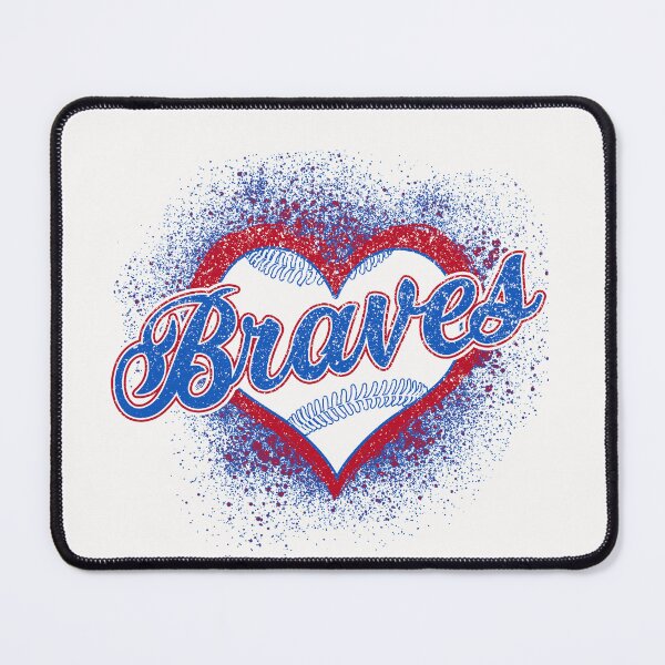 Item preview, Vintage Braves Script Heart Splashing Retro Sports Team Spirit designed and sold by RockTheFeal.
