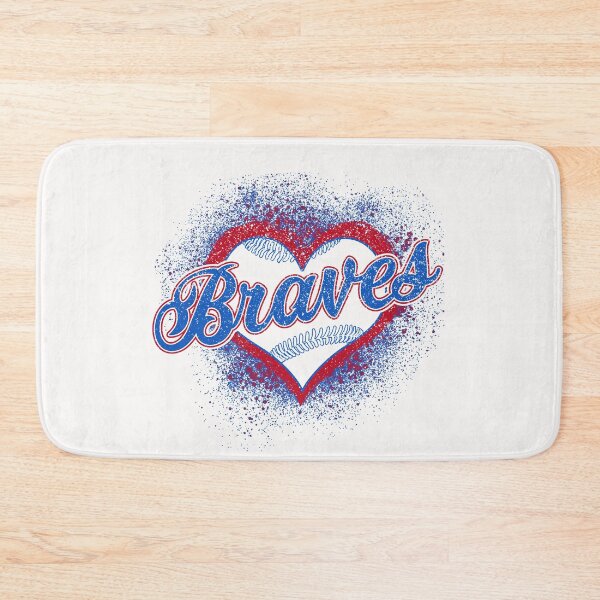Item preview, Vintage Braves Script Heart Splashing Retro Sports Team Spirit designed and sold by RockTheFeal.