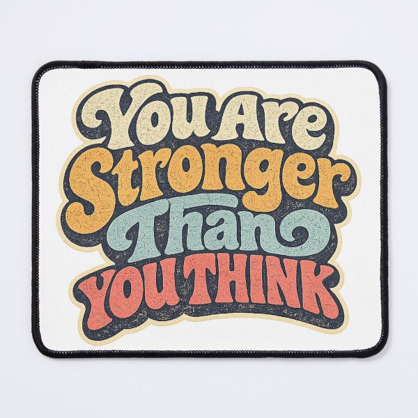 Item preview, You Are Stronger Than You Think Retro Motivational Graphic Tee designed and sold by TM DESIGNS AND MORE.