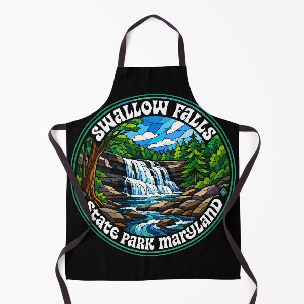 Item preview, Swallow Falls State Park Maryland Stained Glass Travel designed and sold by TomFrontierArt.