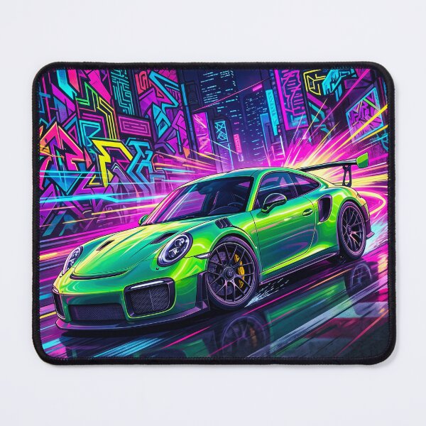 Item preview, Green Widebody Track Weapon Neon Night Cyberpunk Racing Schematic designed and sold by RevUpDesign.