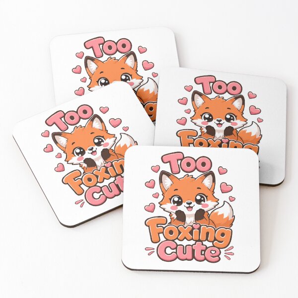 Item preview, Too Foxing Cute Adorable Kawaii Fox Art designed and sold by cotton candy lover.