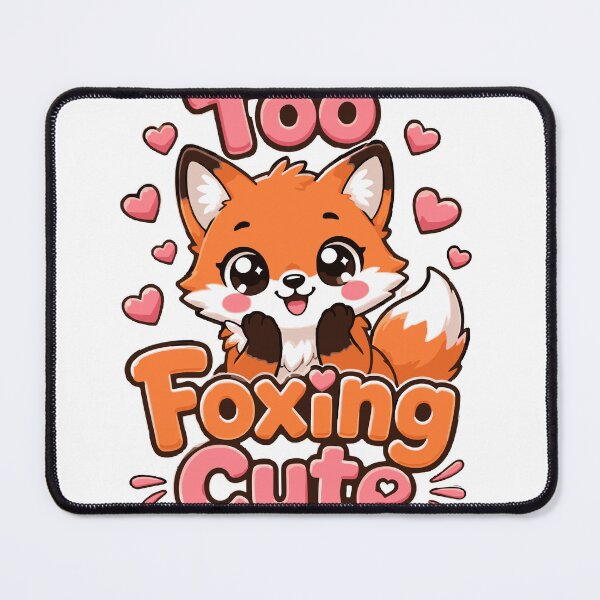 Item preview, Too Foxing Cute Adorable Kawaii Fox Art designed and sold by cotton candy lover.
