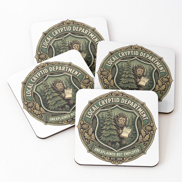 Item preview, Local Cryptid Department | Shy Forest Creature Badge designed and sold by DmaarGroup.
