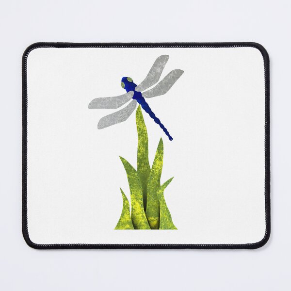 Item preview, Cobalt Glass Dragonfly and Fabric Grass designed and sold by PeacePictured.