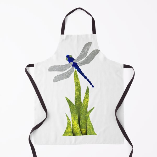 Item preview, Cobalt Glass Dragonfly and Fabric Grass designed and sold by PeacePictured.