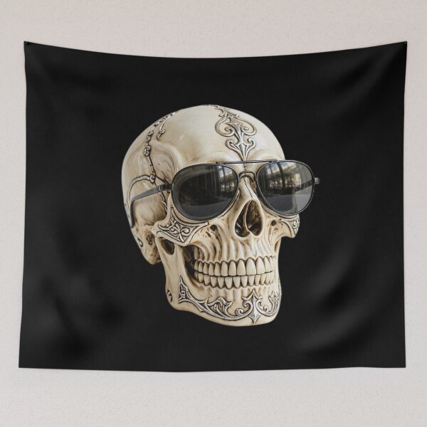 Item preview, Cool Skull with Sunglasses Gothic Skeleton Design designed and sold by SweetLilith.