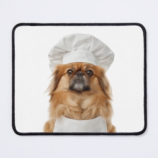 Item preview, Pekingese Chef Dog Funny Cooking Apron Hat Cute Pet Portrait designed and sold by LazyOwlStore.
