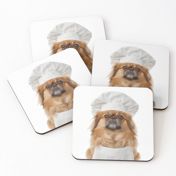 Item preview, Pekingese Chef Dog Funny Cooking Apron Hat Cute Pet Portrait designed and sold by LazyOwlStore.