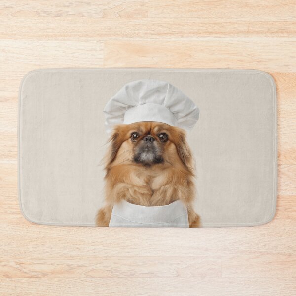 Item preview, Pekingese Chef Dog Funny Cooking Apron Hat Cute Pet Portrait designed and sold by LazyOwlStore.