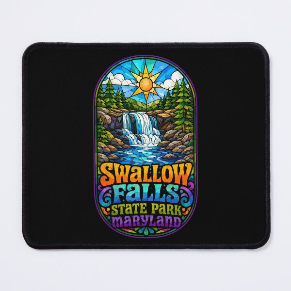 Item preview, Swallow Falls State Park Stained Glass Art designed and sold by TomFrontierArt.