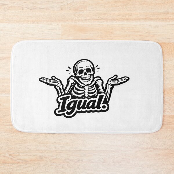 Item preview, Funny Skeleton Shrug Sticker – "Igual" Spanish Meme | Whatever Skeleton | Sarcastic Skull Cartoon | designed and sold by SkeletonMood.