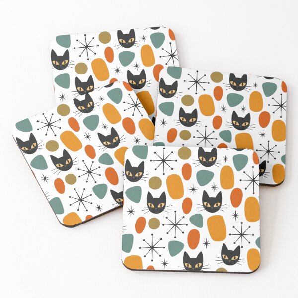 Item preview, Mid Century Modern Cat designed and sold by cbfineart.