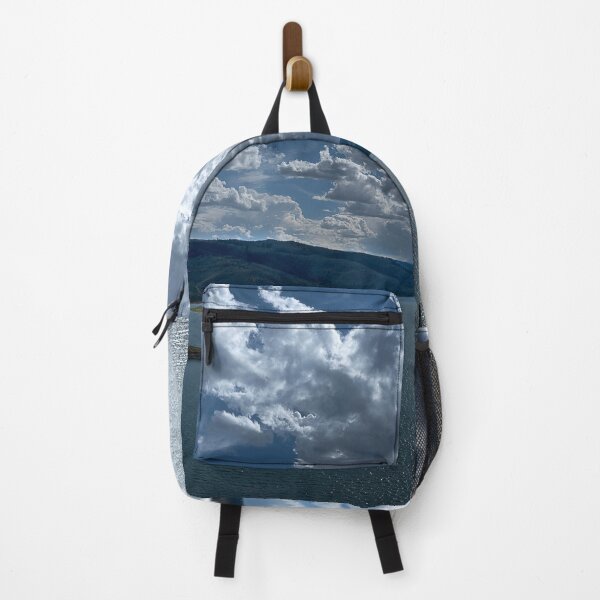 Item preview, Cumulus clouds over reservoir at Soldier Creek Dam in Utah designed and sold by lisavonbiela.