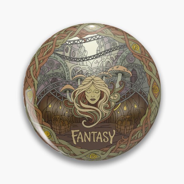 Item preview, Fantasy Themed Area Logo Illustration - Phantasialand Winja's Land (Theme Park Fan Art Design) designed and sold by FoolishDreamers.
