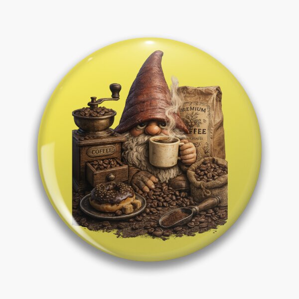 Artikelvorschau, Kaffee-Gnom – Lustiger Vintage-Gnom für Kaffeeliebhaber entworfen und verkauft von unicatello.