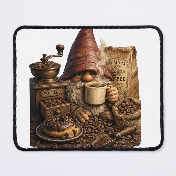 Item preview, Coffee Gnome – Funny Vintage Gnome for Coffee Lovers designed and sold by unicatello.