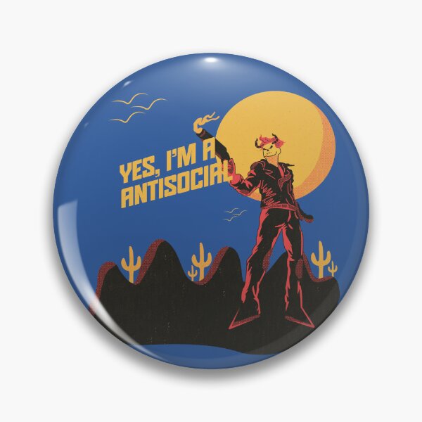 Item preview, I'm Antisocial Introvert Humor Illustration designed and sold by beboplab.