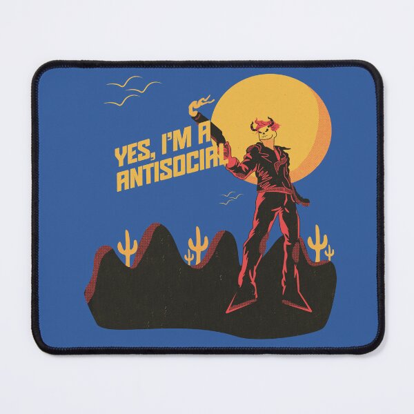 Item preview, I'm Antisocial Introvert Humor Illustration designed and sold by beboplab.