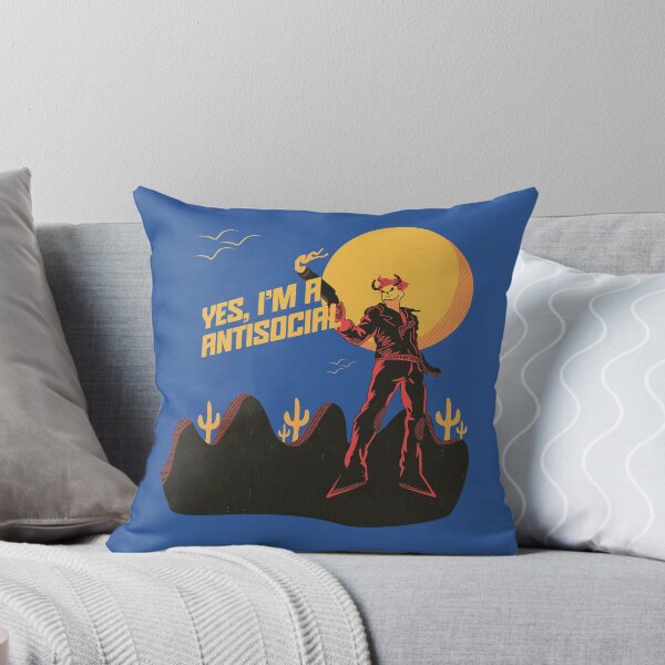 Item preview, I'm Antisocial Introvert Humor Illustration designed and sold by beboplab.