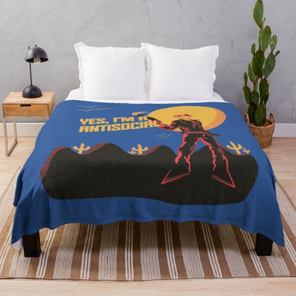 Item preview, I'm Antisocial Introvert Humor Illustration designed and sold by beboplab.