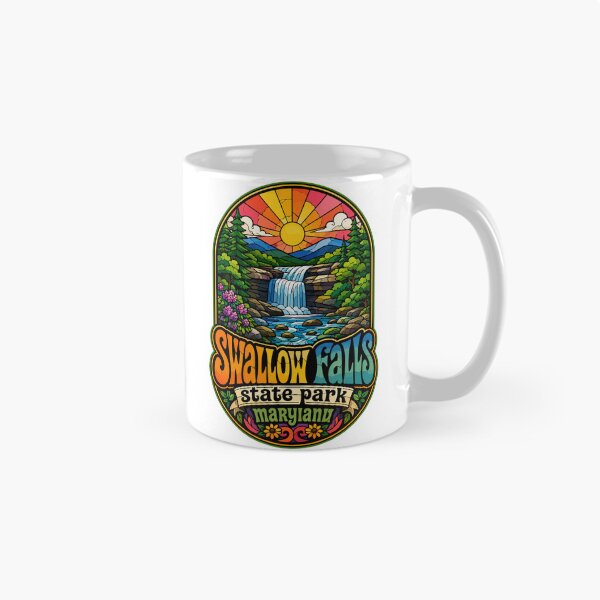 Item preview, Swallow Falls State Park Stained Glass designed and sold by TomFrontierArt.