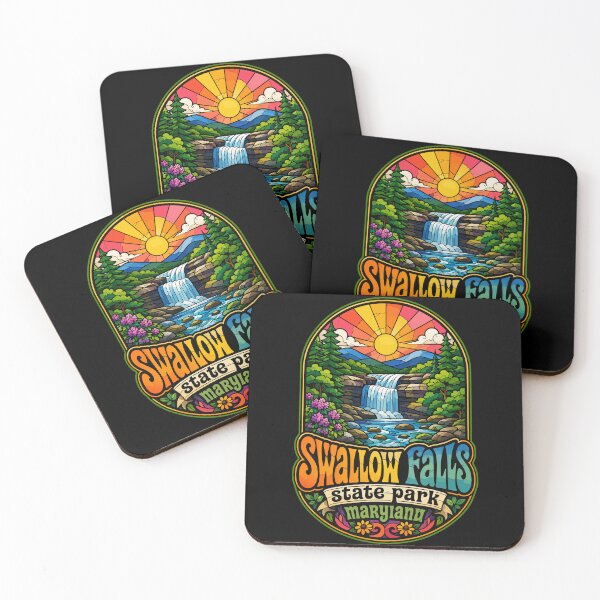 Item preview, Swallow Falls State Park Stained Glass designed and sold by TomFrontierArt.