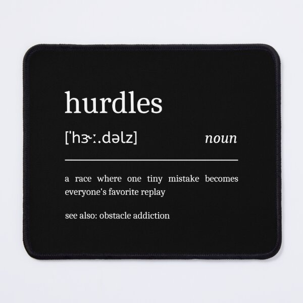 Item preview, Hurdles Definition Funny Hurdle Runner designed and sold by StrideSuccess.