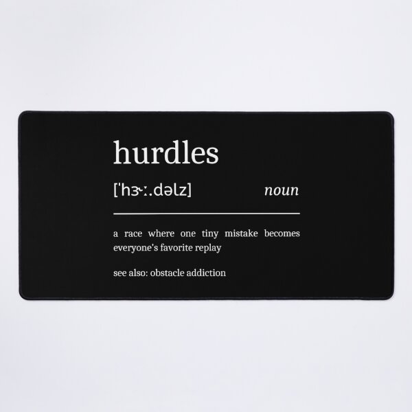 Item preview, Hurdles Definition Funny Hurdle Runner designed and sold by StrideSuccess.