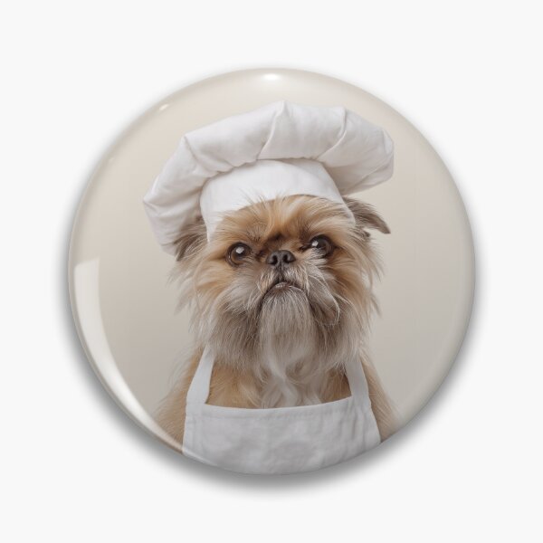 Item preview, Brussels Griffon Chef Dog Funny Cooking Apron Hat Cute Pet Portrait designed and sold by LazyOwlStore.