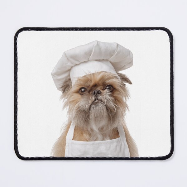 Item preview, Brussels Griffon Chef Dog Funny Cooking Apron Hat Cute Pet Portrait designed and sold by LazyOwlStore.