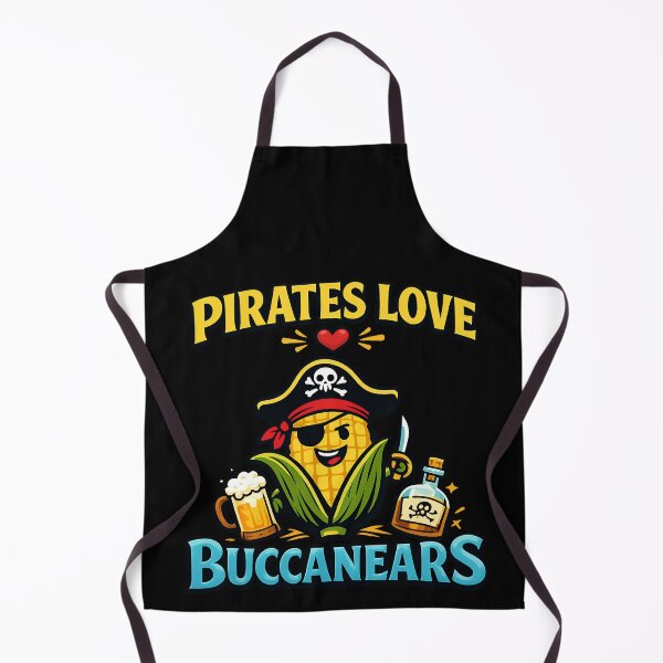 Item preview, Pirates Love Buccaneers Funny Corn Pirate Pun Shirt designed and sold by TeeTimeTreasure.