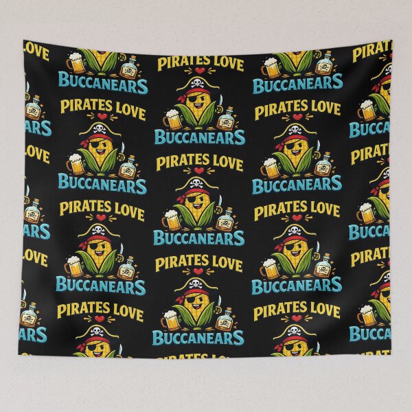 Item preview, Pirates Love Buccaneers Funny Corn Pirate Pun Shirt designed and sold by TeeTimeTreasure.