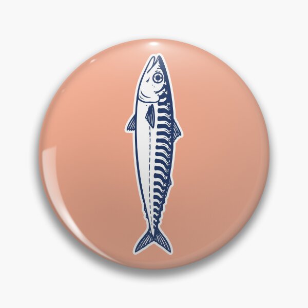 Item preview, Mare Club Vintage Mackerel Fishing Retro Coastal Seafood Graphic designed and sold by CamaleonDesigns.