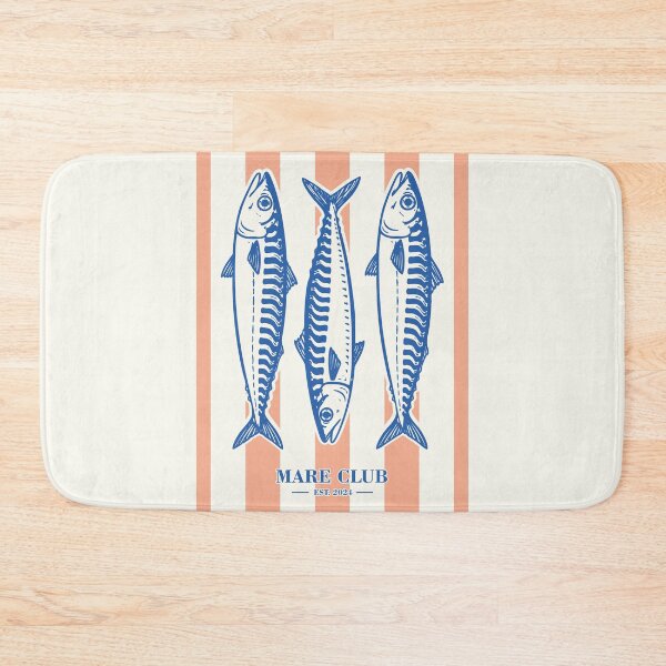Item preview, Mare Club Vintage Mackerel Fishing Retro Coastal Seafood Graphic designed and sold by CamaleonDesigns.