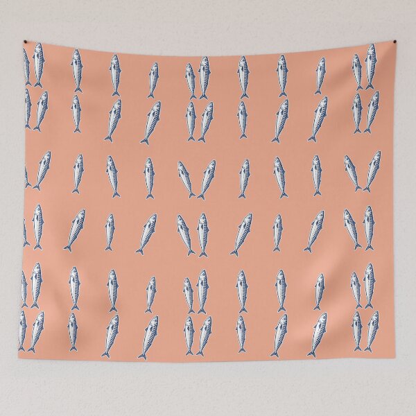 Item preview, Mare Club Vintage Mackerel Fishing Retro Coastal Seafood Graphic designed and sold by CamaleonDesigns.