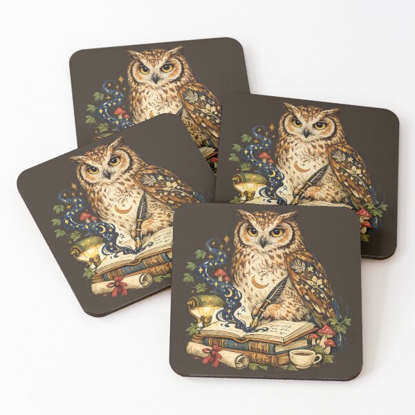 Item preview, Midnight Scholar Owl Writing in Journal designed and sold by -DEEWOLF-.