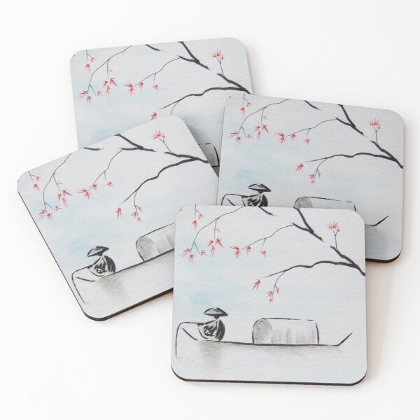 Item preview, Japanese Fisherman | Calming Zen Art designed and sold by AngelaMarieArt.