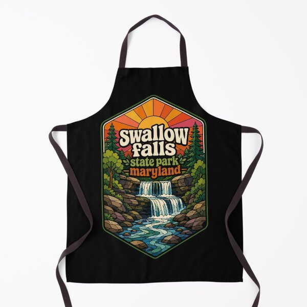 Item preview, Swallow Falls State Park Stained Glass Travel designed and sold by TomFrontierArt.