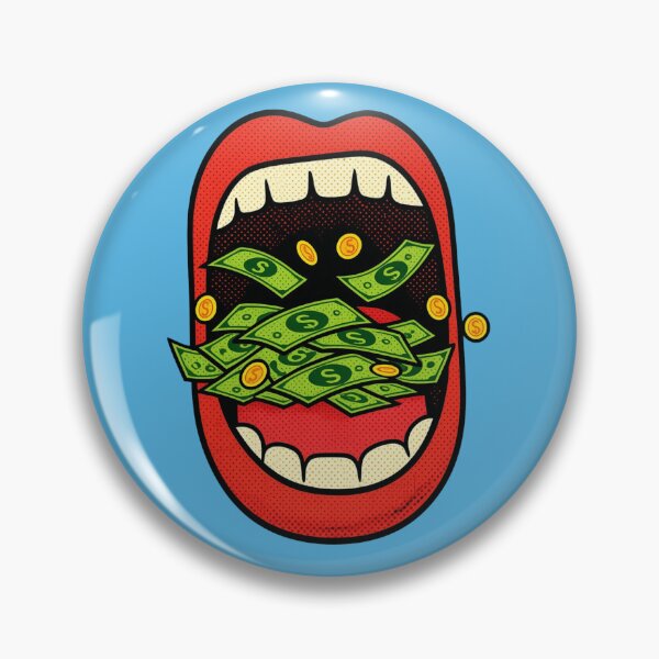 Item preview, "Eating Prosperity" - Pop Art Money Mouth Design designed and sold by Feliciano3.